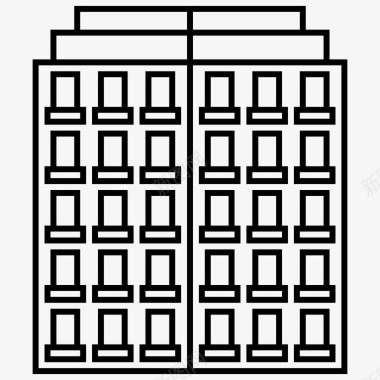 住宅楼公寓企业图标图标