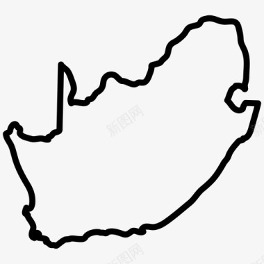 南非地图南非非洲国家地图薄图标图标