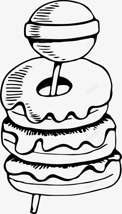 甜甜圈和棒棒糖生日庆祝图标svg_新图网 https://ixintu.com 娱乐 庆祝 甜甜圈和棒棒糖 甜食 生日 生日快乐 聚会