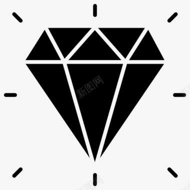 钻石珠宝贵重图标图标
