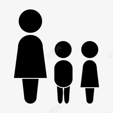 母亲家庭幸福图标图标