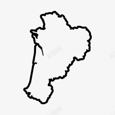 法国地区地图阿基坦巴斯克图标图标