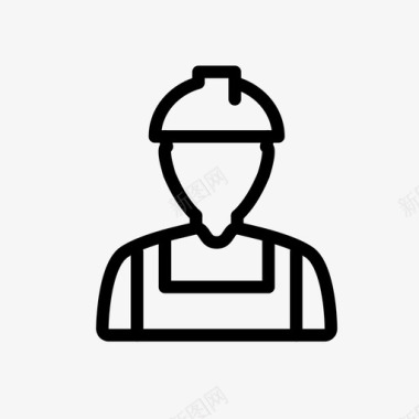 工作建筑工人受雇者图标图标