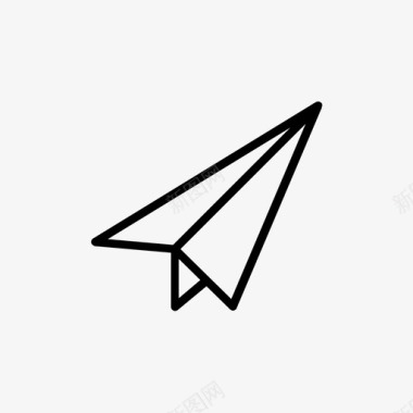 纸飞机电子邮件信息图标图标