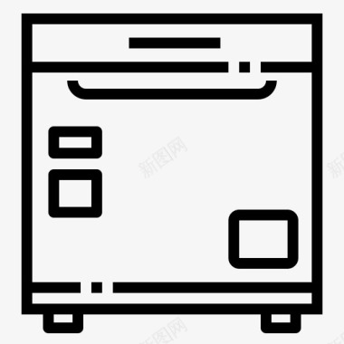 冰箱电器家用电器生产线图标图标