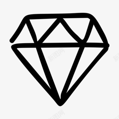 钻石昂贵的宝石图标图标
