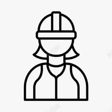 工业工人建筑工厂图标图标