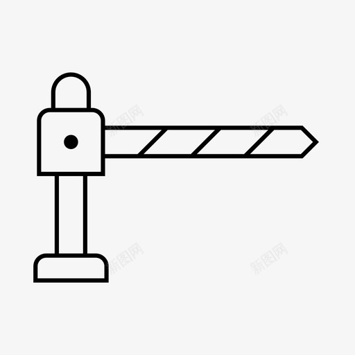 障碍分区跨栏图标svg_新图网 https://ixintu.com 停车场 分区 机场标志灯 跨栏 障碍