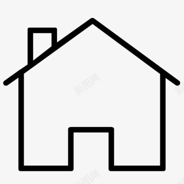 房子家电子商务图标图标