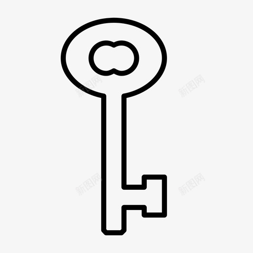 旧钥匙箱子钥匙图标svg_新图网 https://ixintu.com 旧钥匙 箱子 钥匙