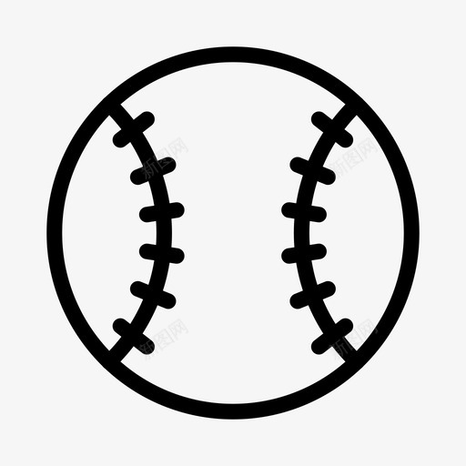 垒球游戏运动图标svg_新图网 https://ixintu.com 体育 体育奖励线图标 垒球 游戏 运动