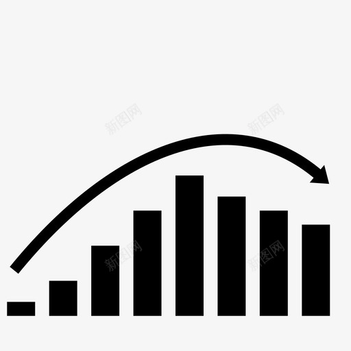 股票市场图条形图图表图标svg_新图网 https://ixintu.com 图表 条形图 统计 股票市场图