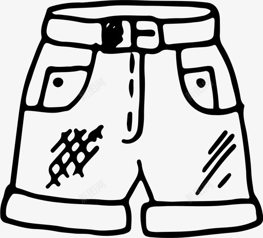 采购产品短裤衣服时尚图标svg_新图网 https://ixintu.com 女装 时尚 衣服 衣柜 采购产品短裤 风格