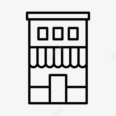 商店建筑物房屋图标图标