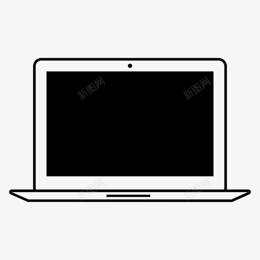 笔记本电脑电脑设备图标svg_新图网 https://ixintu.com macbook 小工具 技术 电脑 笔记本电脑 设备