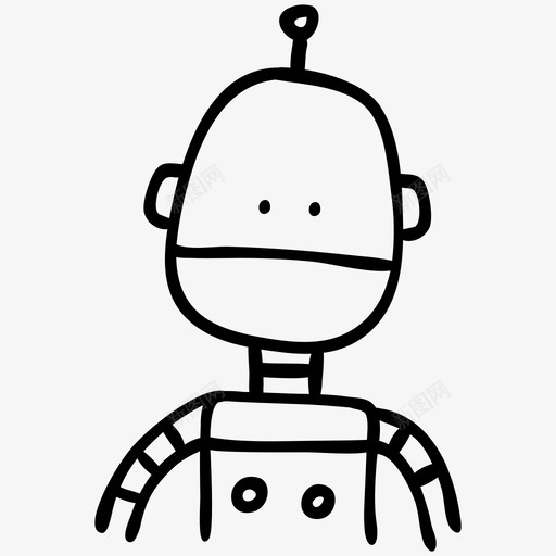 机器人化身用户图标svg_新图网 https://ixintu.com 化身 机器人 用户 角色