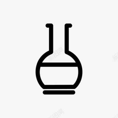 化学佛罗伦萨烧瓶科学图标图标