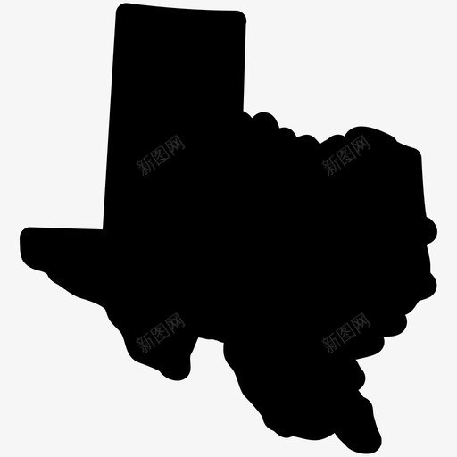 德克萨斯州德克萨斯州地图美国各州地图填充图标svg_新图网 https://ixintu.com 德克萨斯州 德克萨斯州地图 美国各州地图填充
