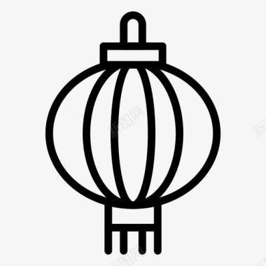 灯笼庆祝中文图标图标
