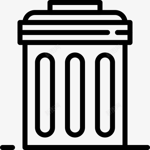 垃圾桶建筑城市图标svg_新图网 https://ixintu.com 垃圾桶 城市 建筑 漂亮的城市卷1大纲 街道