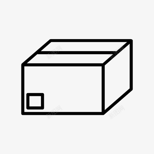 包装盒子纸板图标svg_新图网 https://ixintu.com 包装 盒子 纸板 网上购物 货物