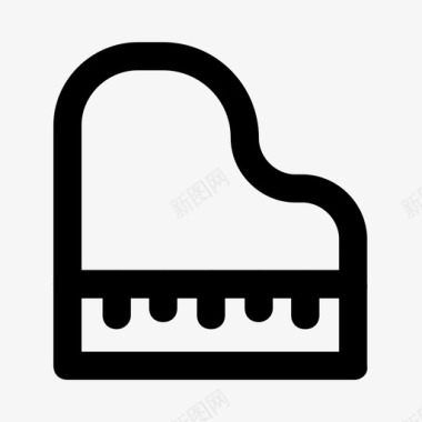 钢琴乐器键图标图标