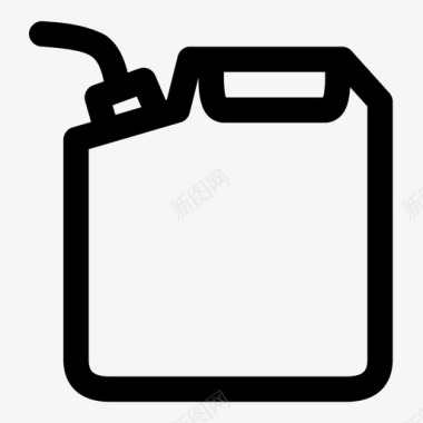 易拉罐柴油罐加仑图标图标