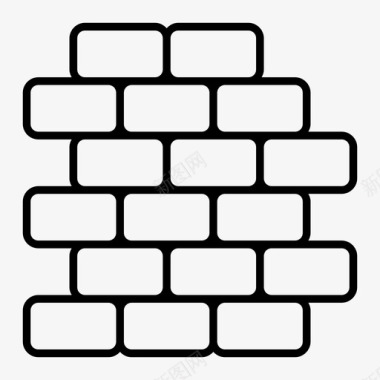 砖建筑石头图标图标
