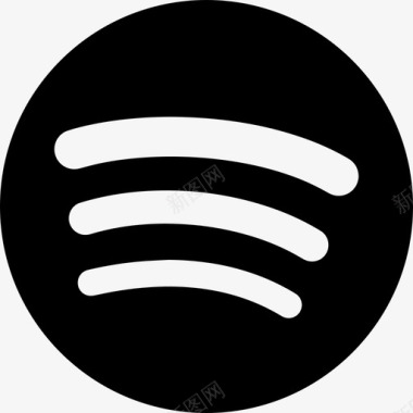 Spotify大徽标音乐扩展用户界面图标图标