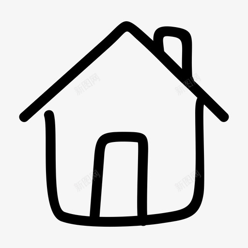 家庭建筑物房子图标svg_新图网 https://ixintu.com 互联网 家庭 建筑物 房子 界面 网络应用程序 网页