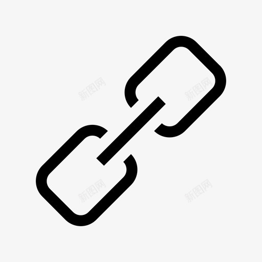链节链条连接图标svg_新图网 https://ixintu.com 几何 腹板 连接 连杆 链条 链节