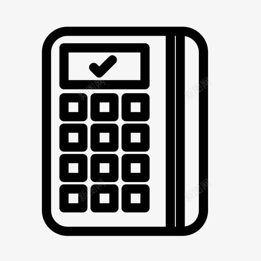 数据电话计算器信用卡图标svg_新图网 https://ixintu.com 信用卡 信用卡和支付 支付 数据电话 计算器 货币
