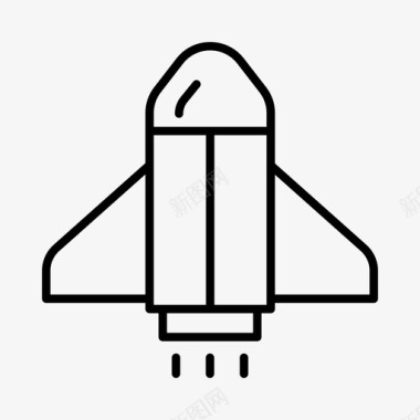 航天飞机天文学火箭图标图标