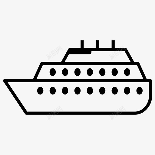船货物海运图标svg_新图网 https://ixintu.com 海运 船 货物 车辆 运输
