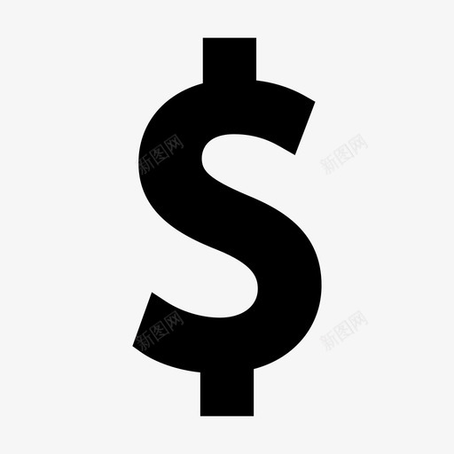 货币美元银行标志符号图标svg_新图网 https://ixintu.com 美元 货币 银行标志符号