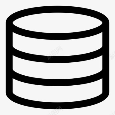 数据库堆栈存储图标图标