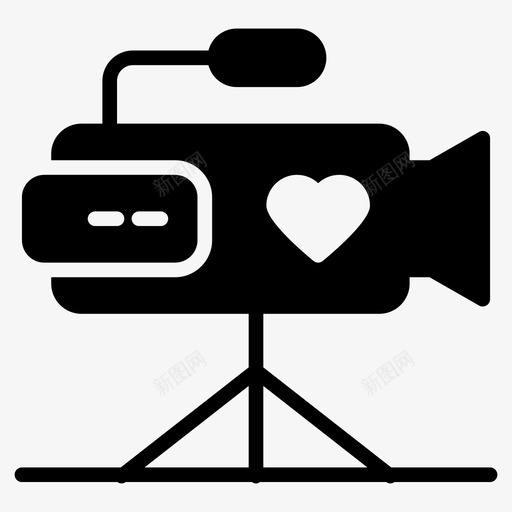 录音照相机庆祝图标svg_新图网 https://ixintu.com 庆祝 录音 摄像机 新年图标第一卷 照相机 电影院 设备