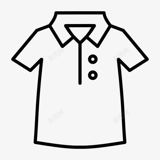 衬衫衣服时尚图标svg_新图网 https://ixintu.com t恤 时尚 款式 衣服 衬衫