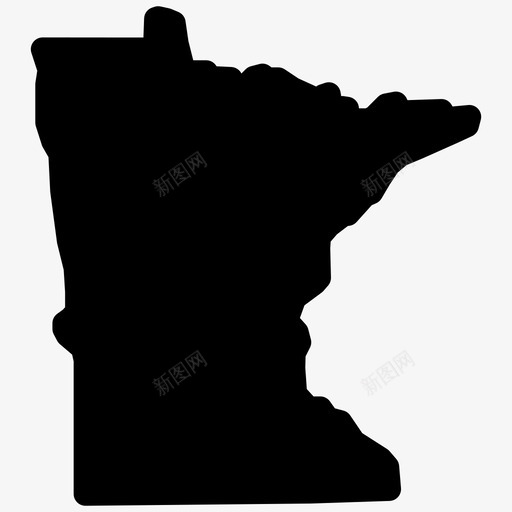 明尼苏达州明尼苏达州地图美国各州地图填充图标svg_新图网 https://ixintu.com 明尼苏达州 明尼苏达州地图 美国各州地图填充