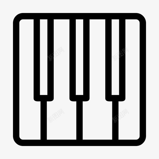 钢琴音乐家音符图标svg_新图网 https://ixintu.com 钢琴 钢琴演奏者 钢琴键 音乐家 音符