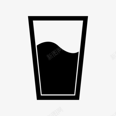 一杯水饮料新鲜图标图标