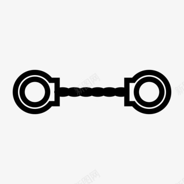 手铐锁链镣铐图标图标
