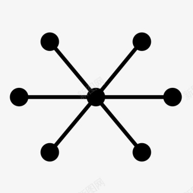 网络连接分组图标图标