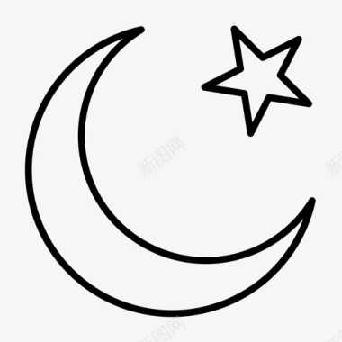 伊斯兰教真主穆斯林图标图标