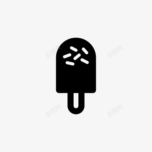 冰棒巧克力冰淇淋图标svg_新图网 https://ixintu.com 冰棒 冰淇淋 巧克力 波普冰 花生 食品饮料