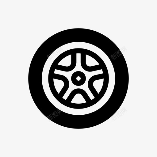 车轮轮胎汽车维修图标svg_新图网 https://ixintu.com 汽车维修 车轮 轮胎
