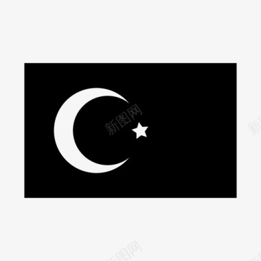 土耳其国旗欧洲民族图标图标