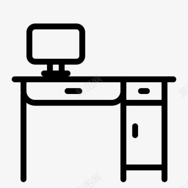 书桌家具室内图标图标