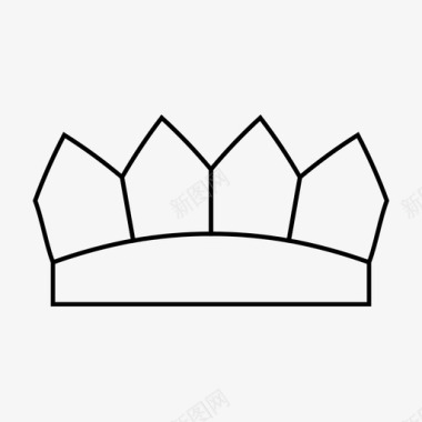 皇冠日冕王冠图标图标