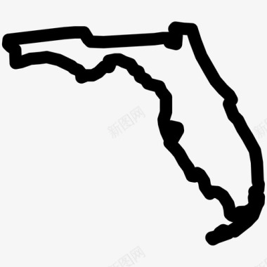 佛罗里达佛罗里达地图佛罗里达州图标图标